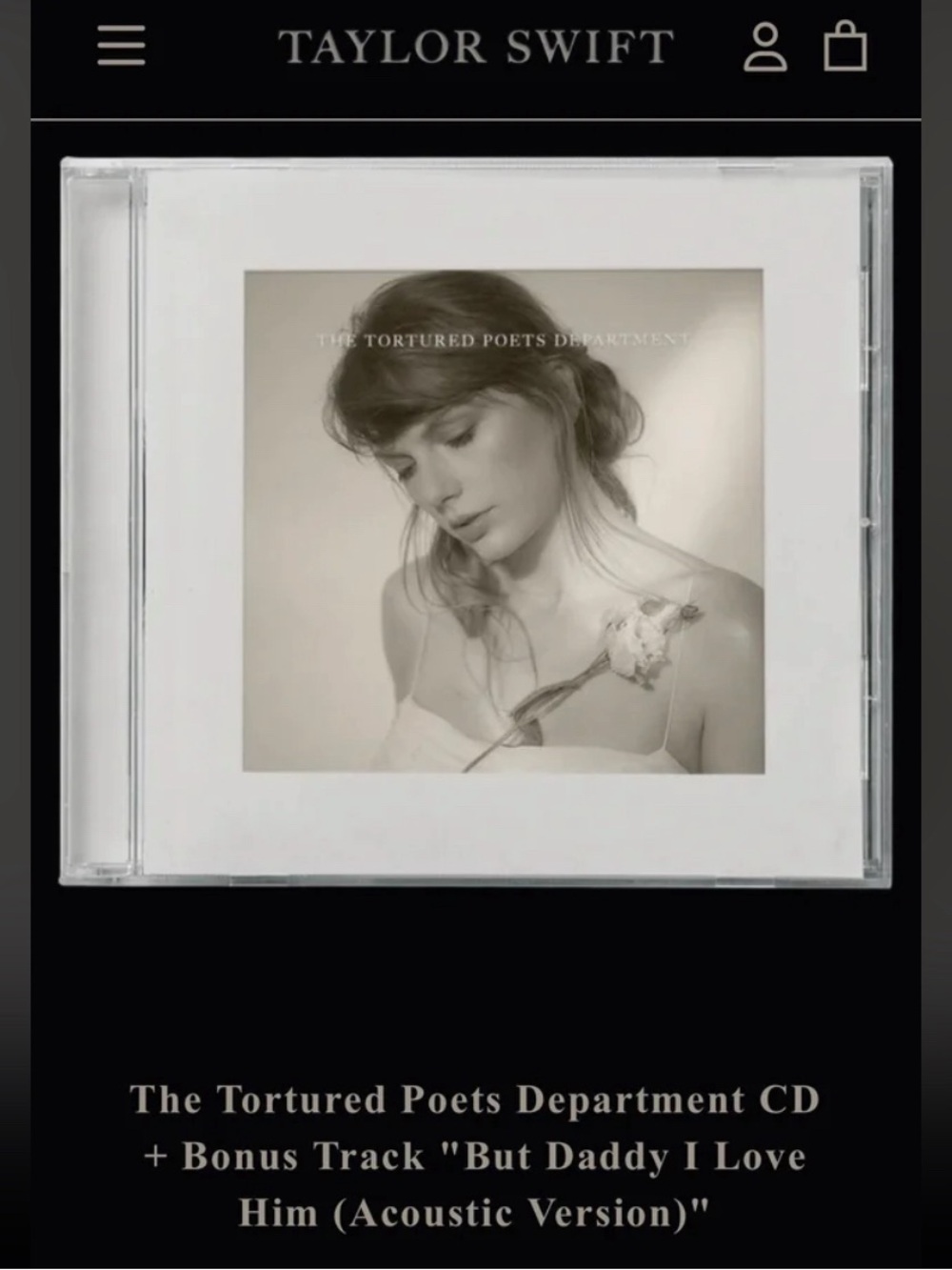 Taylor Swift TTPD But Daddy I Love Him Collectors Edition SEALED